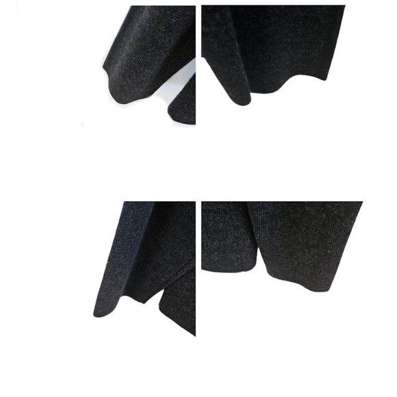 Eileen Fisher 100% Merino Wool Sweater Blazer Button Front Gray L - Picture 5 of 11